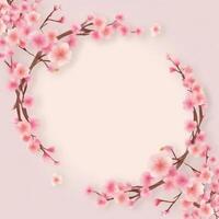 Sakura flower background. Illustration photo