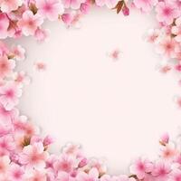 Sakura flower background. Illustration photo