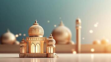 Ramadan holiday background. Illustration photo