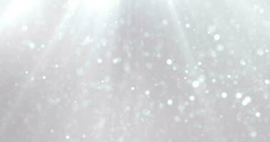 White luxury bokeh background. Dust and glitter particles background. Loop Animation video