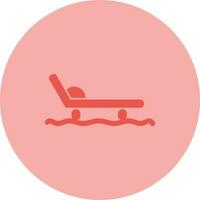 Sled with seat Vector Icon