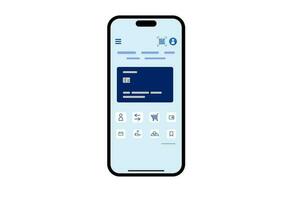 online Handy, Mobiltelefon Bankwesen Symbol Animation Schleife Bewegung Grafik Video transparent Hintergrund mit Alpha Kanal