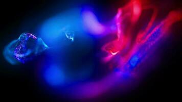 Abstract splash Fluid neon Particle Animation Colorful Digital Particles Background Loop video