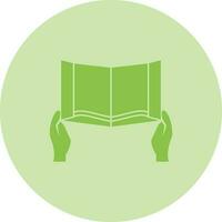 Reading Holy Book Vector Icon