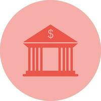 Bank Building Vector Icon