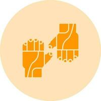 Cycling Gloves Vector Icon