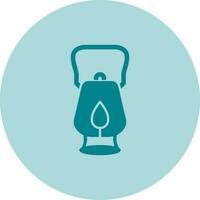 Oil Lamp Vector Icon