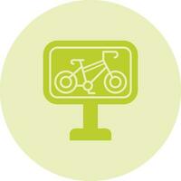 Bike Lane Vector Icon