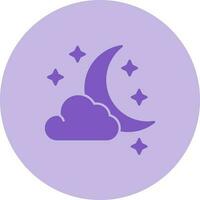 Starry Night Vector Icon