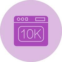 icono de vector de 10k