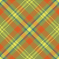 Textile tartan pattern. Seamless check texture. Plaid background fabric vector. vector