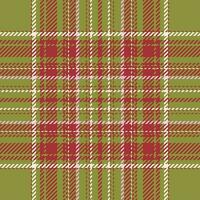 Plaid check pattern. Seamless fabric texture. Tartan textile print. vector