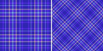 Vector seamless texture. Check plaid background. Tartan textile fabric pattern.