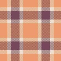Plaid seamless pattern. Check fabric texture. Vector textile print.