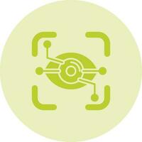 Eye Recognition Vector Icon