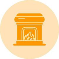 Fireplace Vector Icon