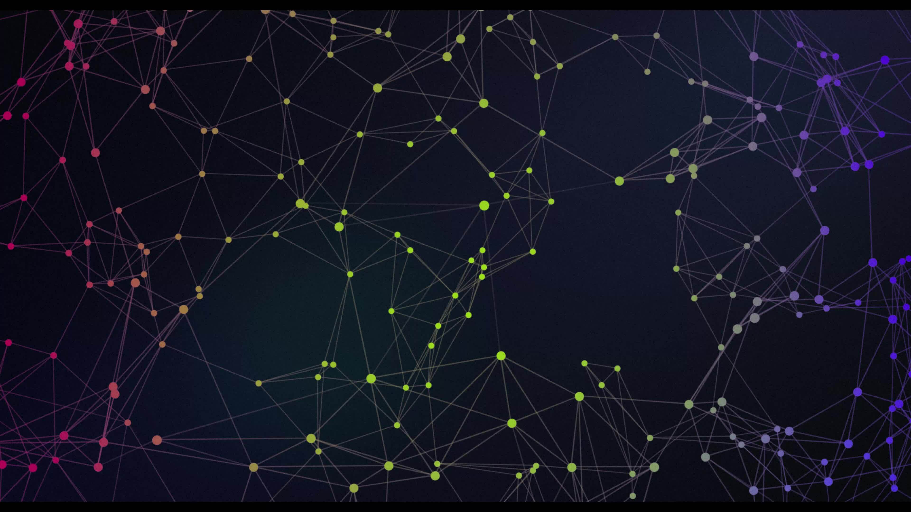 Abstract futuristic polygonal space connecting Plexus points, lines and