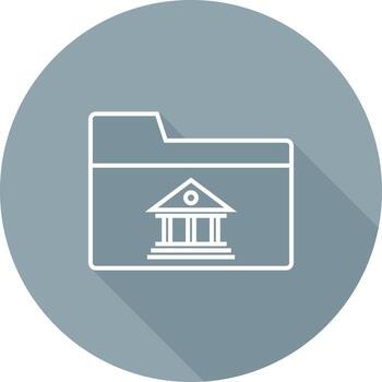 icono de vector de carpeta