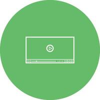 Video Player Vector Icon