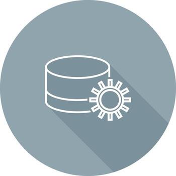 Database Setting Vector Icon