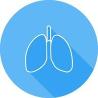 icono de vector de pulmones