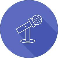 Mic on Stand Vector Icon