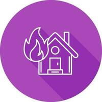 House On Fire Vector Icon