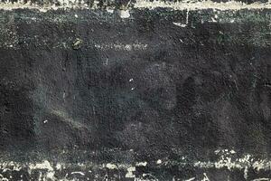 Abstract plastered and painted black grunge wall seamless texture background photo