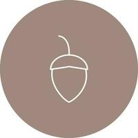 Single Acorn Vector Icon