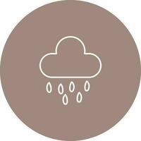 icono de vector de nube de lluvia