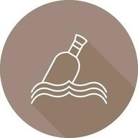 Bottle in Water Vector Icon