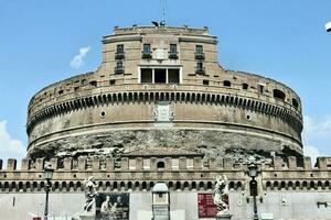 A panoramic view of Rome in Italy photo