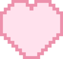 cute little 8bit pixel heart decoration png