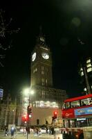 London in the UK in December 2022. A view of London at night photo