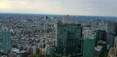 Tokyo, Japan in April 2019. The view of Tokyo from above as seen from the Tokyo Government Building photo