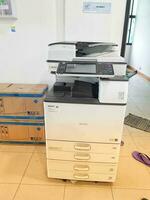 Jakarta, Indonesia in October 2022. A copier with the brand and type RICOH MP4054. photo