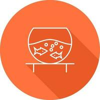 Fish Bowl Vector Icon