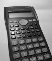 West Java, Indonesia on July 2022. Close up photo of the buttons in the scientific calculator.