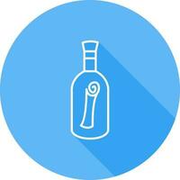 Scroll in Bottle Vector Icon