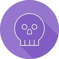 icono de vector de calavera pirata