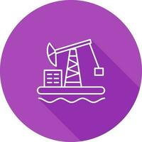 Oil Platform Vector Icon