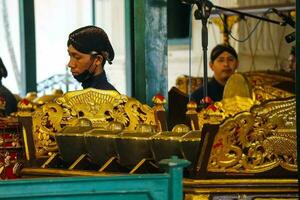 Yogyakarta, Indonesia on October 2022. Abdi dalem mataya, courtiers of the Yogyakarta Palace who are dancers. T photo