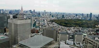 Tokyo, Japan in April 2019. The view of Tokyo from above as seen from the Tokyo Government Building photo