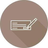 Write Cheque Vector Icon