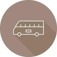 Bus on Airport Vector Icon