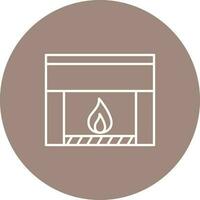 Fireplace Vector Icon