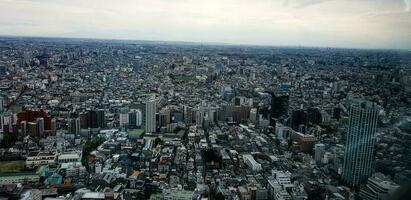 Tokyo, Japan in April 2019. The view of Tokyo from above as seen from the Tokyo Government Building photo