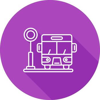 Bus Stop Vector Icon