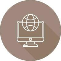 Lcd Globe Vector Icon