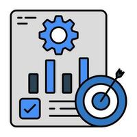 Modern design icon of seo analytics vector